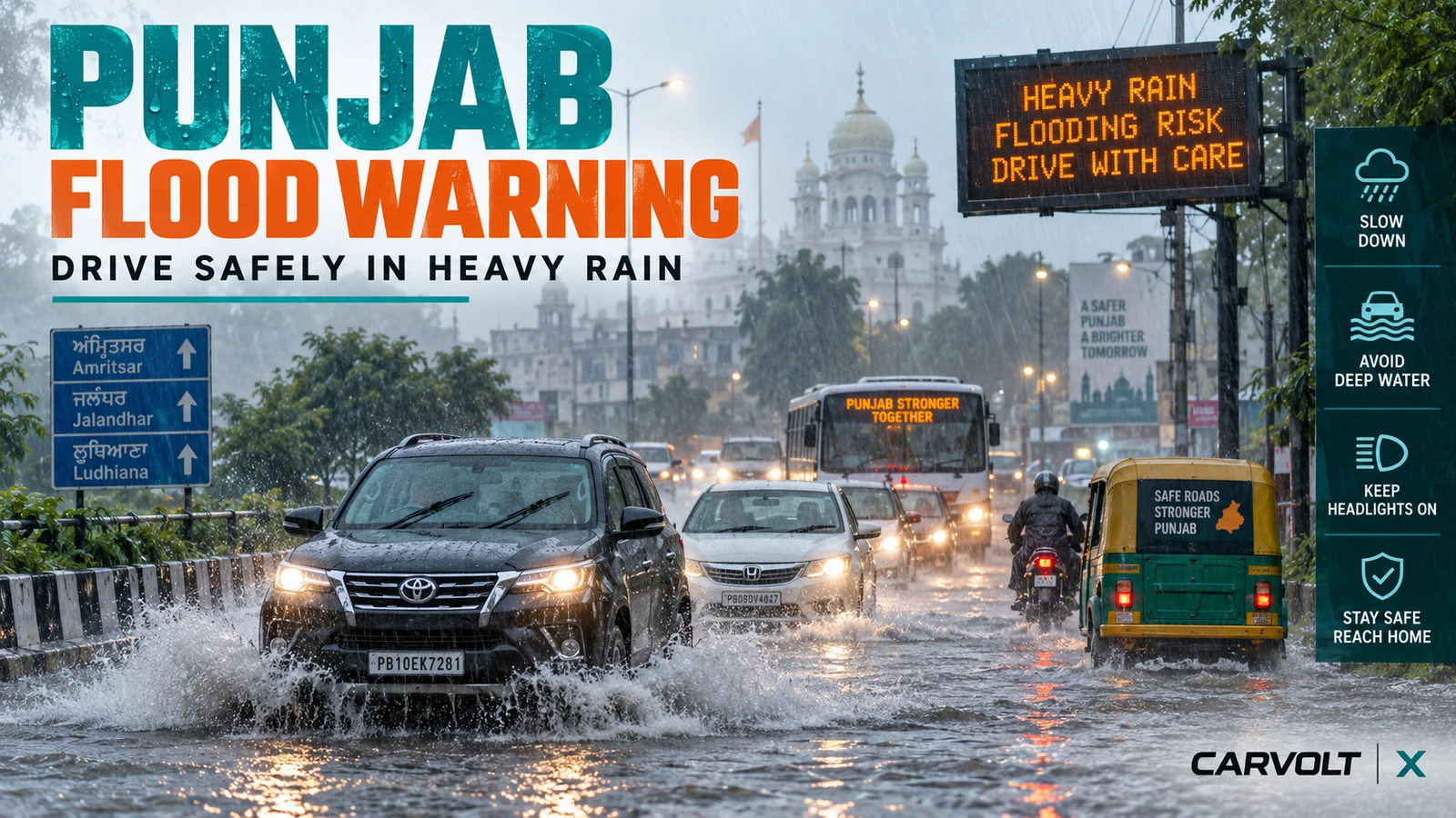 Punjab Flood Warning: How Drivers Should Prepare for Torrential Rain