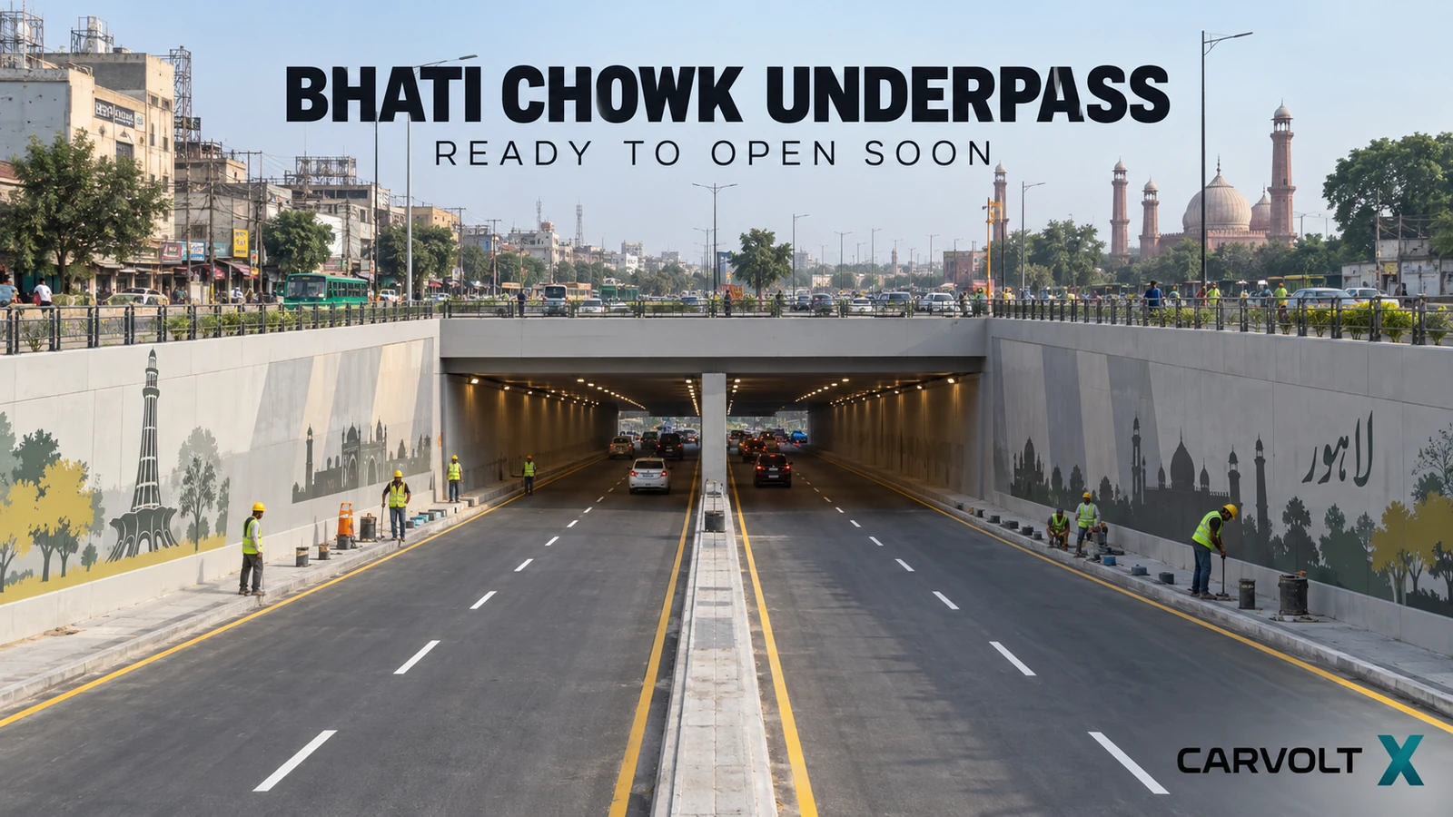 Bhati Chowk Underpass Nears Opening in Lahore