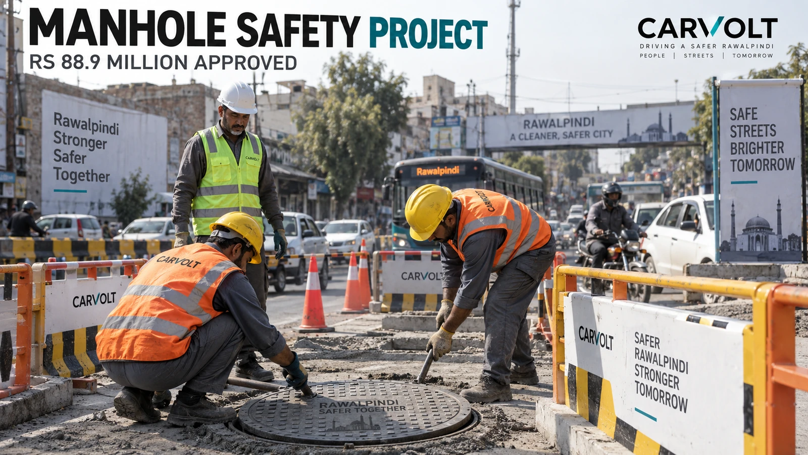 Rawalpindi Approves Rs 88.9 Million Manhole Safety Project