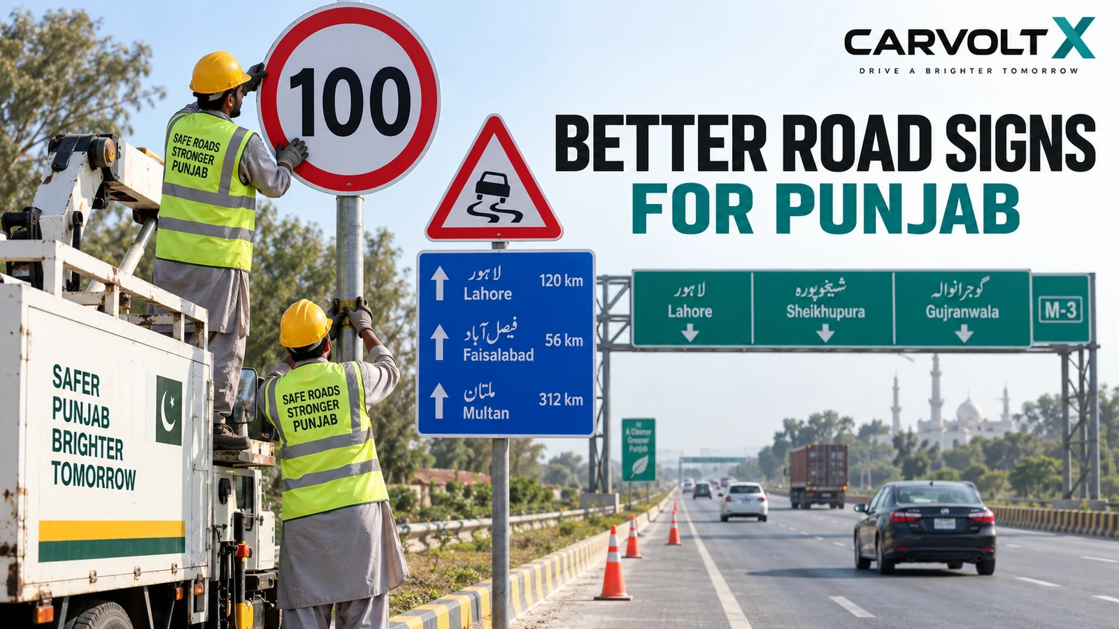 Punjab Plans International-Style Traffic Signs for Highways and Roads