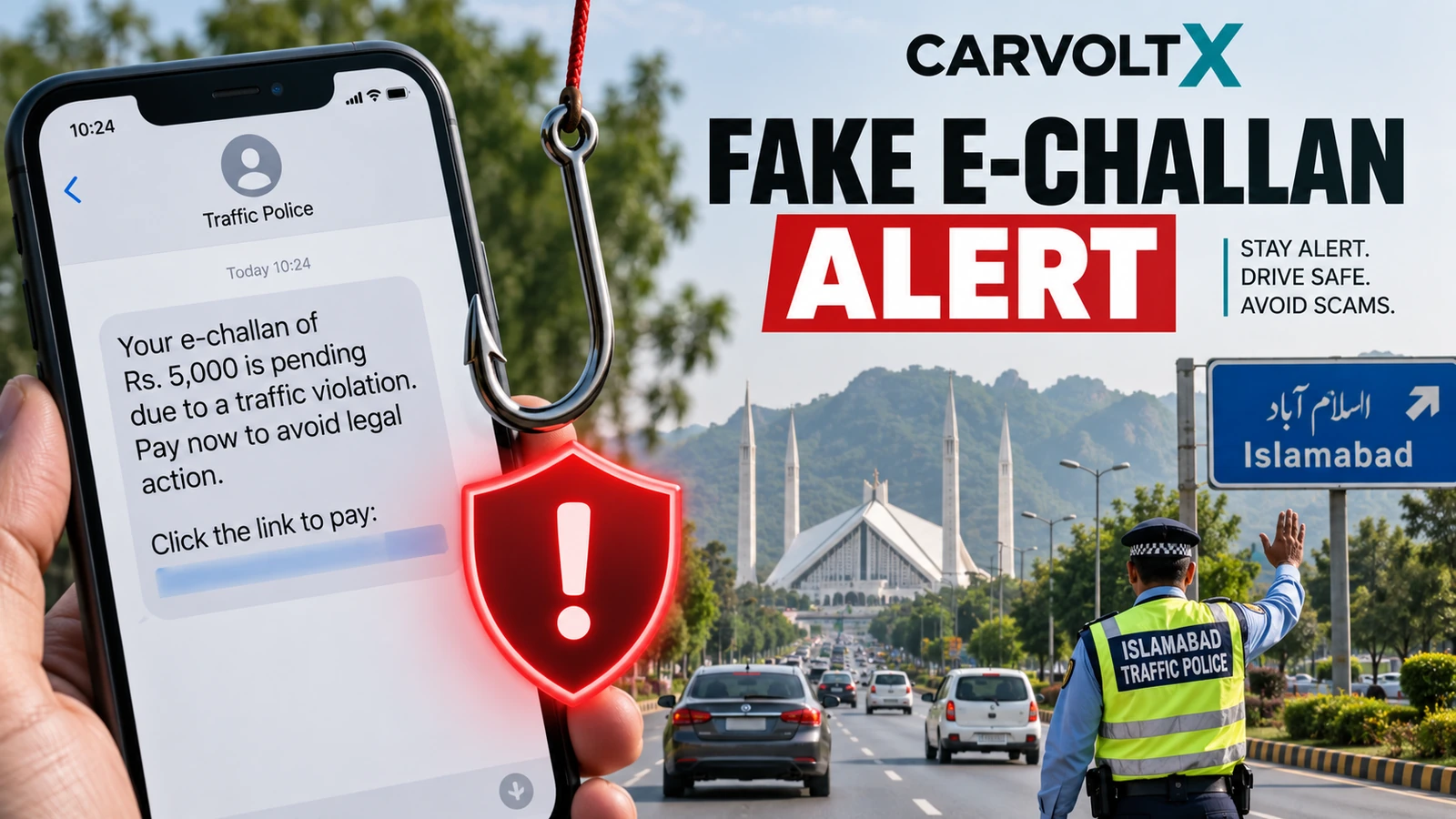 Islamabad Police Warns Drivers About Fake E-Challan Messages