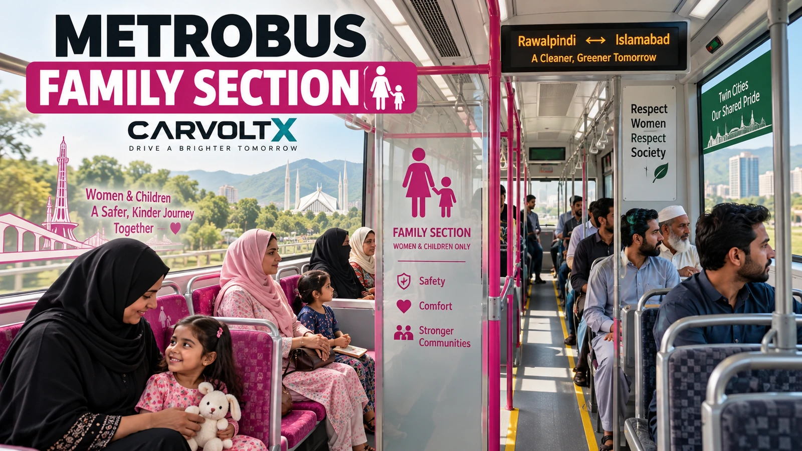Metrobus Adds Dedicated Section for Women and Children